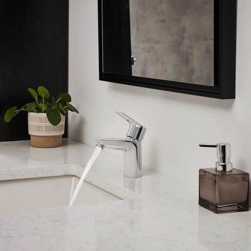 GROHE 23085001 Bauloop، صنبور حمام بفتحة واحدة بمقبض واحد مقاس S 1.2 GPM - الصرف غير متضمن، كروم in Kuwait