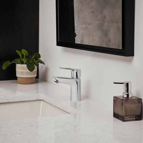 GROHE 23085001 Bauloop، صنبور حمام بفتحة واحدة بمقبض واحد مقاس S 1.2 GPM - الصرف غير متضمن، كروم in Kuwait