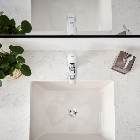 GROHE 23085001 Bauloop، صنبور حمام بفتحة واحدة بمقبض واحد مقاس S 1.2 GPM - الصرف غير متضمن، كروم in Kuwait