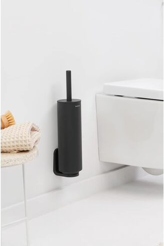 Brabantia Mindset Toilet Roll Dispenser (Mineral Fresh White) Anti-Rust, Discreet Bathroom Tissue Holder, 2 Spare Rolls (Ø 5.37") Wall-Mountable Tidy Storage in Saudi Arabia