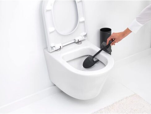 Brabantia Mindset Toilet Roll Dispenser (Mineral Fresh White) Anti-Rust, Discreet Bathroom Tissue Holder, 2 Spare Rolls (Ø 5.37") Wall-Mountable Tidy Storage in Saudi Arabia