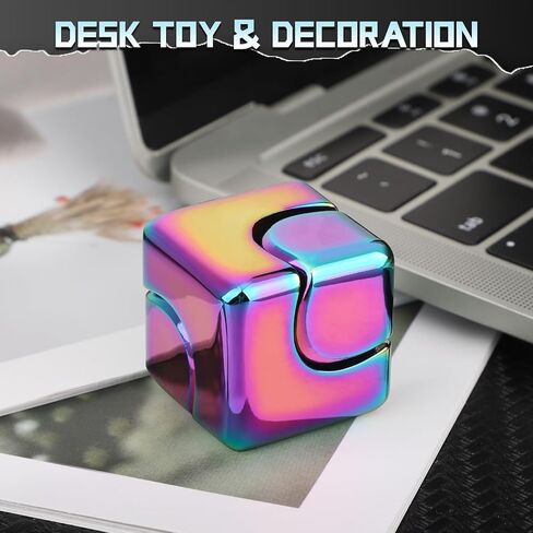 فيدجيت سبينر مكعب لعبة مغناطيسية للأطفال البالغين لحشو بيض عيد الفصح، 2 في 1 معدن مؤكسد لليد سبينر جيروسكوب لتخفيف التوتر، لعبة مكتب EDC رائعة لجائزة عيد الميلاد في الفصل الدراسي in Kuwait
