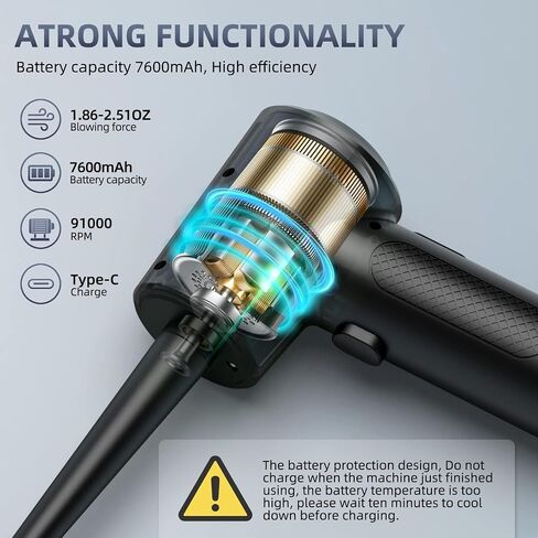 أفضل منفضة غبار بالهواء المضغوط - قابلة للشحن عبر USB - صديقة للبيئة in Saudi Arabia