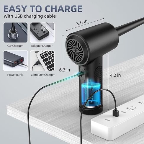 أفضل منفضة غبار بالهواء المضغوط - قابلة للشحن عبر USB - صديقة للبيئة in Saudi Arabia