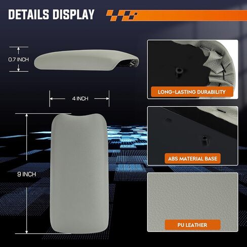 Center Console Lid Armrest Cover Kit Dark Grey Compatible with 2006 2007 2008 2009 2010 2011 Honda Civic in Saudi Arabia