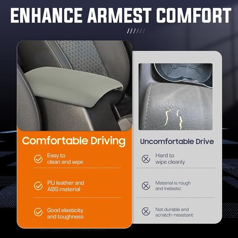 Center Console Lid Armrest Cover Kit Dark Grey Compatible with 2006 2007 2008 2009 2010 2011 Honda Civic in Saudi Arabia