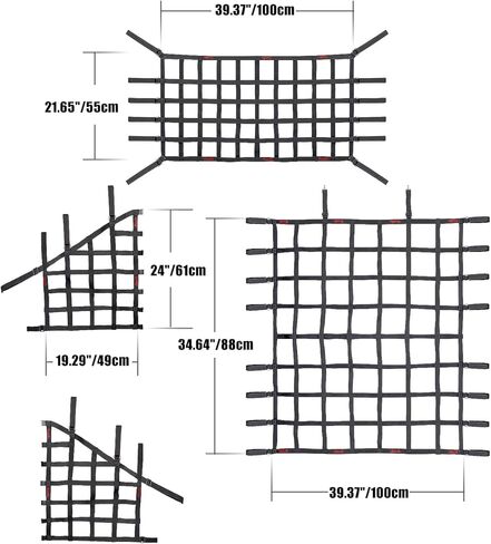 شبكة شبكة بضائع سقف شبكي أرجوحة شبكة ضبط النفس ل JL JLU 2018 2019 2020 in Kuwait