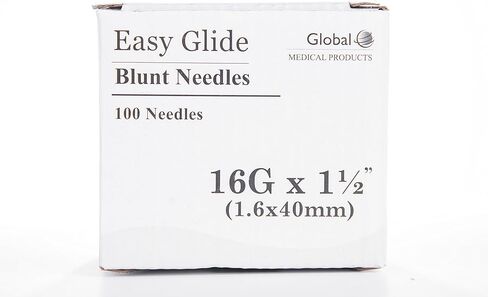 (Qty 100) 16 ga x 1-1/2" Dispensing Needle, Blunt Tip in Kuwait