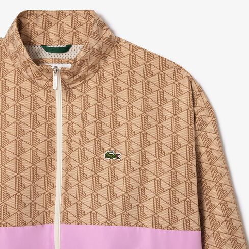 Lacoste Men's Color Blocked, Mongram Full Zip Up Jacket in Saudi Arabia