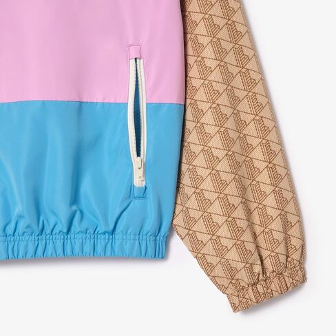 Lacoste Men's Color Blocked, Mongram Full Zip Up Jacket in Saudi Arabia