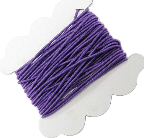 Linpeng Elastic Cord For Beading - Jewelry Making - Scrapbook Making - Gift Wrapping - Pastel Blue -1.5 mm x 5 yds per card - 2 cards per pack in Saudi Arabia