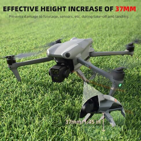 Landing Gear for DJI AIR 3, Foldable Extensions Leg Quick Release Heightened Extended Kit for DJI Mavic AIR 3 Accessories in Saudi Arabia
