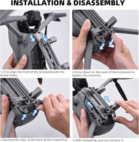 Landing Gear for DJI AIR 3, Foldable Extensions Leg Quick Release Heightened Extended Kit for DJI Mavic AIR 3 Accessories in Saudi Arabia