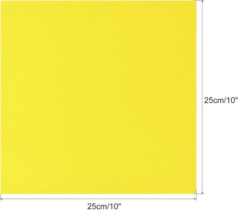 uxcell Yellow EVA Foam Sheets 10 x 10 Inch 10mm Thickness for Crafts DIY Projects, 4 Pcs in Saudi Arabia