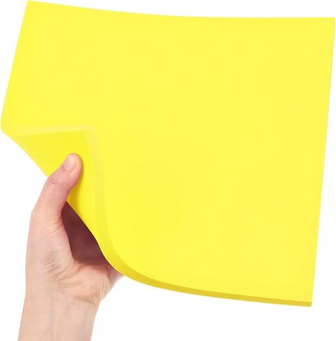 uxcell Yellow EVA Foam Sheets 10 x 10 Inch 10mm Thickness for Crafts DIY Projects, 4 Pcs in Saudi Arabia