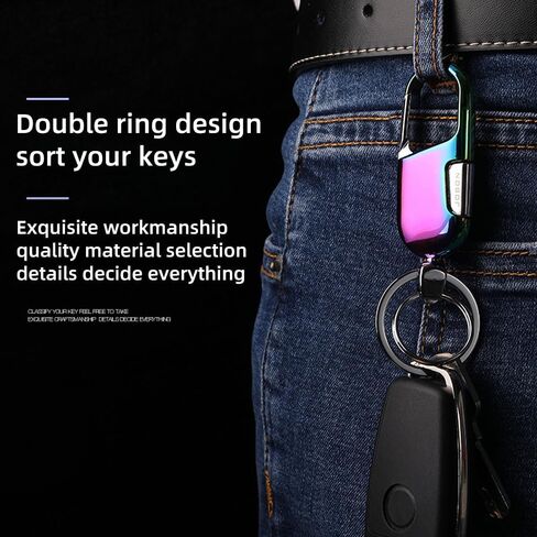 سلسلة مفاتيح السيارة مع (صندوق هدايا) حامل سلسلة مفاتيح السيارة عالي التحمل للرجال والنساء in Kuwait