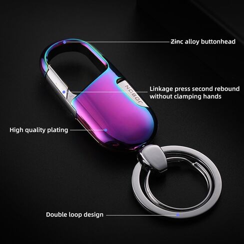 سلسلة مفاتيح السيارة مع (صندوق هدايا) حامل سلسلة مفاتيح السيارة عالي التحمل للرجال والنساء in Kuwait