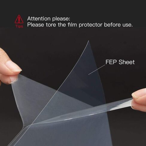 فيلم FEP بسُمك 200 × 140 مم 0.15 مم لطابعة ELEGOO Mars/ANYCUBIC Photon/Photon S LCD SLA DLP ثلاثية الأبعاد - 5 عبوات in Saudi Arabia