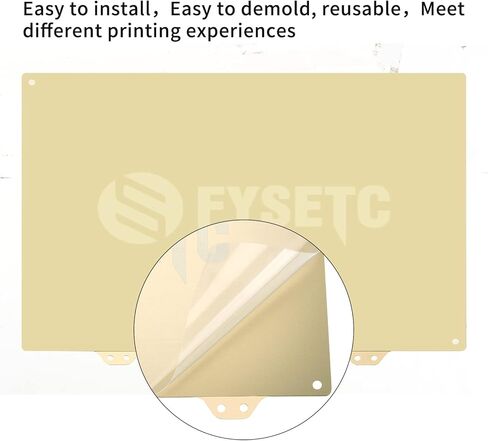 FYSETC Flsn Super Racer Build Plate Round 270mm/ 10.6 inch Diameter Janusbps Spring Steel Sheet - Textured/Smooth Double Sided Removable PEI Sheet+Sticker Base for Flsn Super Racer 3D Printer in Kuwait