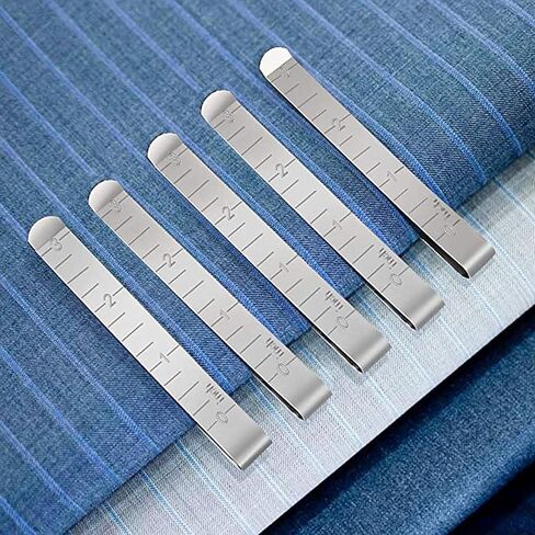 Sewing Clips of PIANLOVE 20Pcs Stainless Steel Hemming Clips for Fabric 3 Inch Measurement Ruler Sewing Quilting Supplies Accessories in Saudi Arabia