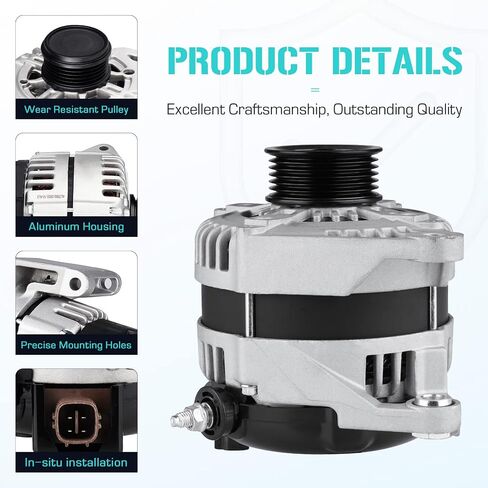 Alternators 3.7 3.7L fit for Jeep Liberty 2010 2011 2012, fit for Dodge Nitro 2010 2011, AND0608, ‎05149275AA, 11504,421000-0780, 5149275AA in Saudi Arabia