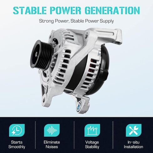 Alternators 3.7 3.7L fit for Jeep Liberty 2010 2011 2012, fit for Dodge Nitro 2010 2011, AND0608, ‎05149275AA, 11504,421000-0780, 5149275AA in Saudi Arabia