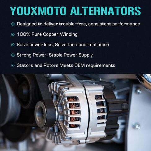 Alternators 3.7 3.7L fit for Jeep Liberty 2010 2011 2012, fit for Dodge Nitro 2010 2011, AND0608, ‎05149275AA, 11504,421000-0780, 5149275AA in Saudi Arabia