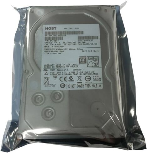 HGST MegaScale DC 4000.B HMS5C4040ALE640 (0F19847) 4 تيرابايت Coolspin 64 ميجابايت كاش SATA 6.0 جيجابايت/ثانية 3.5 بوصة محرك الأقراص الصلبة للمؤسسات (متجدد) in Kuwait