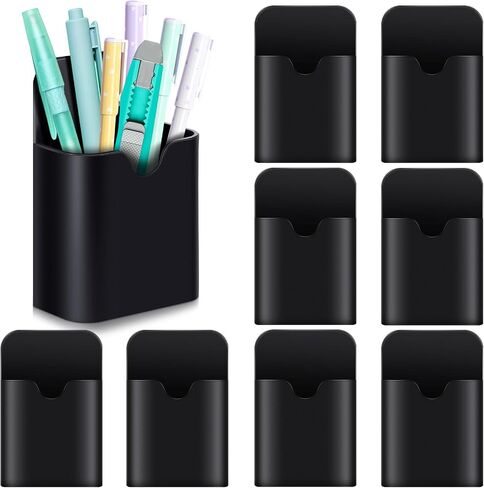 Jetec 8 Pcs Magnetic Pen Marker Holders Dry Erase Magnetic Pen Pencil Holder Organizer Home Office Supplies for Refrigerator Whiteboard Locker in Saudi Arabia