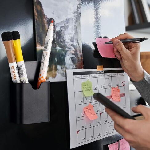 Jetec 8 Pcs Magnetic Pen Marker Holders Dry Erase Magnetic Pen Pencil Holder Organizer Home Office Supplies for Refrigerator Whiteboard Locker in Saudi Arabia