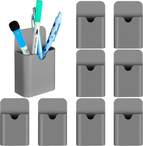Jetec 8 Pcs Magnetic Pen Marker Holders Dry Erase Magnetic Pen Pencil Holder Organizer Home Office Supplies for Refrigerator Whiteboard Locker in Saudi Arabia