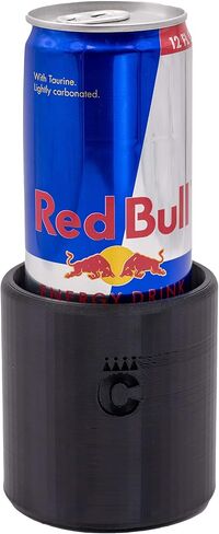محول حامل أكواب السيارة Red Bull/Skinny Can - لا ينسكب أبدًا مرة أخرى! (أسود) in Saudi Arabia