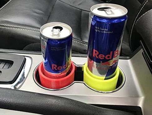 محول حامل أكواب السيارة Red Bull/Skinny Can - لا ينسكب أبدًا مرة أخرى! (أسود) in Saudi Arabia