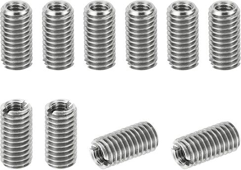 PATIKIL Thread Adapters Sleeve Reducing Nut, 10 Pcs M5*0.8 Male to M3*0.5 Female Repairing Insert Nut Screw Reducer Conversion Stainless Steel Fastener 10mm in Saudi Arabia