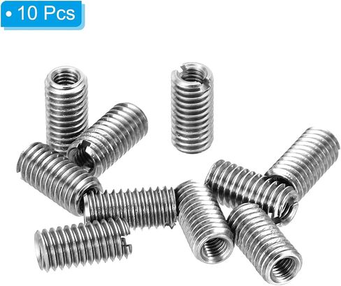 PATIKIL Thread Adapters Sleeve Reducing Nut, 10 Pcs M5*0.8 Male to M3*0.5 Female Repairing Insert Nut Screw Reducer Conversion Stainless Steel Fastener 10mm in Saudi Arabia