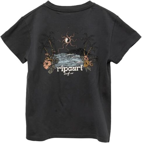 تي شيرت Rip Curl للفتيات Cosmic Paradise (للأطفال الكبار) باللون الأسود المغسول 14 (للأطفال الكبار) in Saudi Arabia