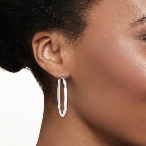 Ross-Simons 3mm Sterling Silver Hoop Earrings in Saudi Arabia