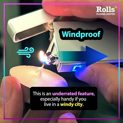 ولاعة كهربائية من رولز - ولاعة ألعاب ريترو قابلة لإعادة الشحن عبر USB - ولاعات رائعة - ولاعة قوس إلكترونية مقاومة للرياح - ولاعة شموع - أدوات فريدة - هدية للرجال والنساء - من ولاعة بلازما من رولز (رمادي) in Saudi Arabia