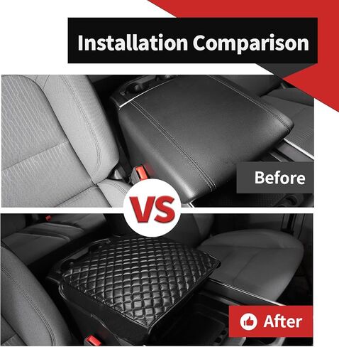Voodola for Dodge RAM 2018+ غطاء صندوق مسند ذراع وحدة التحكم المركزية غطاء مضاد للخدش غطاء الحيوانات الأليفة متوافق مع دودج رام - أسود in Saudi Arabia