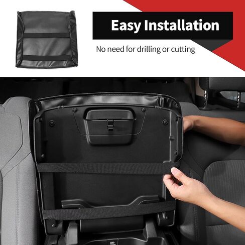 Voodola for Dodge RAM 2018+ غطاء صندوق مسند ذراع وحدة التحكم المركزية غطاء مضاد للخدش غطاء الحيوانات الأليفة متوافق مع دودج رام - أسود in Saudi Arabia