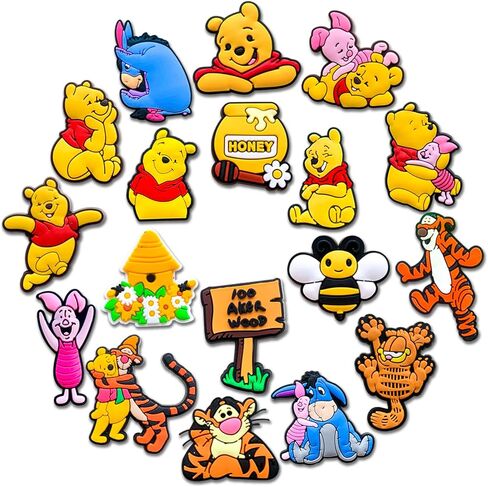 18 قطعة من حليات تزيين الأحذية الكرتونية للسدادات، إكسسوارات ساحرة لطيفة لحفلات الأطفال in Kuwait