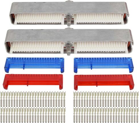 طقم موصل الكمبيوتر لمحرك ICT Billet LS Gen 3 ECM أزرق أحمر P01 PCM 0411 LS1 LM7 LQ4 LR4 متوافق مع محركات سلسلة GM LS Gen 3 لعام 1997 والأحدث مع موصلين أزرق وأحمر مكون من 80 طرفًا WPECM30BR in Saudi Arabia