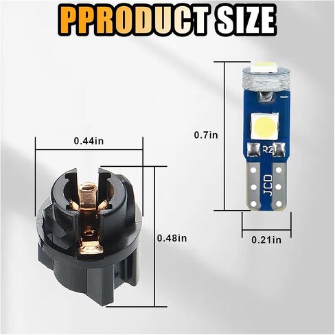 20 قطعة من مصابيح لوحة القيادة LED للسيارة، 3030-3SMD عالية السطوع للوحة أجهزة القياس لوحة القيادة مع مقبس قفل ملتوي، عالمي لإكسسوارات إضاءة السيارة (أخضر) in Saudi Arabia