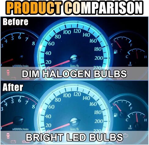 20PCS Car LED Dash Lights, 3030-3SMD High-brightness Instrument Cluster Dashboard Panel Gauge Indicator Light with Twist Lock Socket, Universal for Car Lighting Accessories (Green) in Saudi Arabia