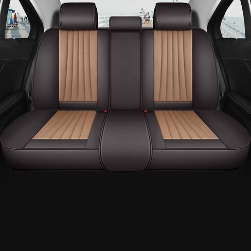 Red Rain Gray and Black Seat Covers Universal Leather Seat Cover 13pcs Waterproof Full Coverage Auto Seat Cushion Covers for Car Truck SUV (GP-Gray+Black) in Saudi Arabia