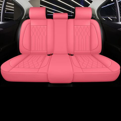 Red Rain Gray and Black Seat Covers Universal Leather Seat Cover 13pcs Waterproof Full Coverage Auto Seat Cushion Covers for Car Truck SUV (GP-Gray+Black) in Saudi Arabia