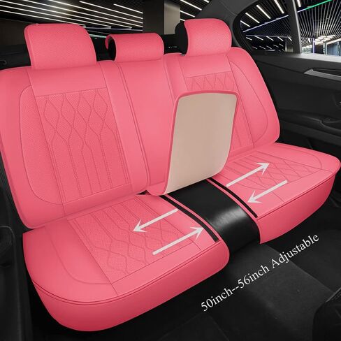 Red Rain Gray and Black Seat Covers Universal Leather Seat Cover 13pcs Waterproof Full Coverage Auto Seat Cushion Covers for Car Truck SUV (GP-Gray+Black) in Saudi Arabia