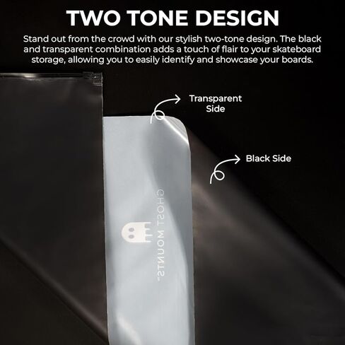 Skateboard Bags - Premium 10-Pack Deck Sleeves for 9.25" Wide Boards - Two-Tone Design, Reusable & Resealable Slider Zip Bags in Kuwait