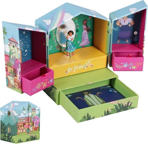 Paladone Encanto Jewelry Box, Magical Disney Gift for Girls to Store Necklaces Bracelets and More, 18cm (7") Tall Bedroom Decoration in Saudi Arabia