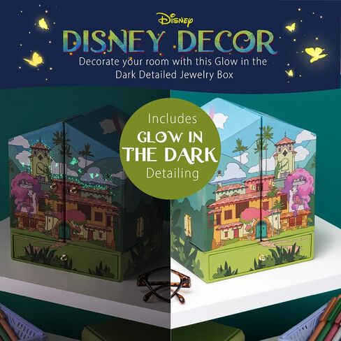 Paladone Encanto Jewelry Box, Magical Disney Gift for Girls to Store Necklaces Bracelets and More, 18cm (7") Tall Bedroom Decoration in Saudi Arabia